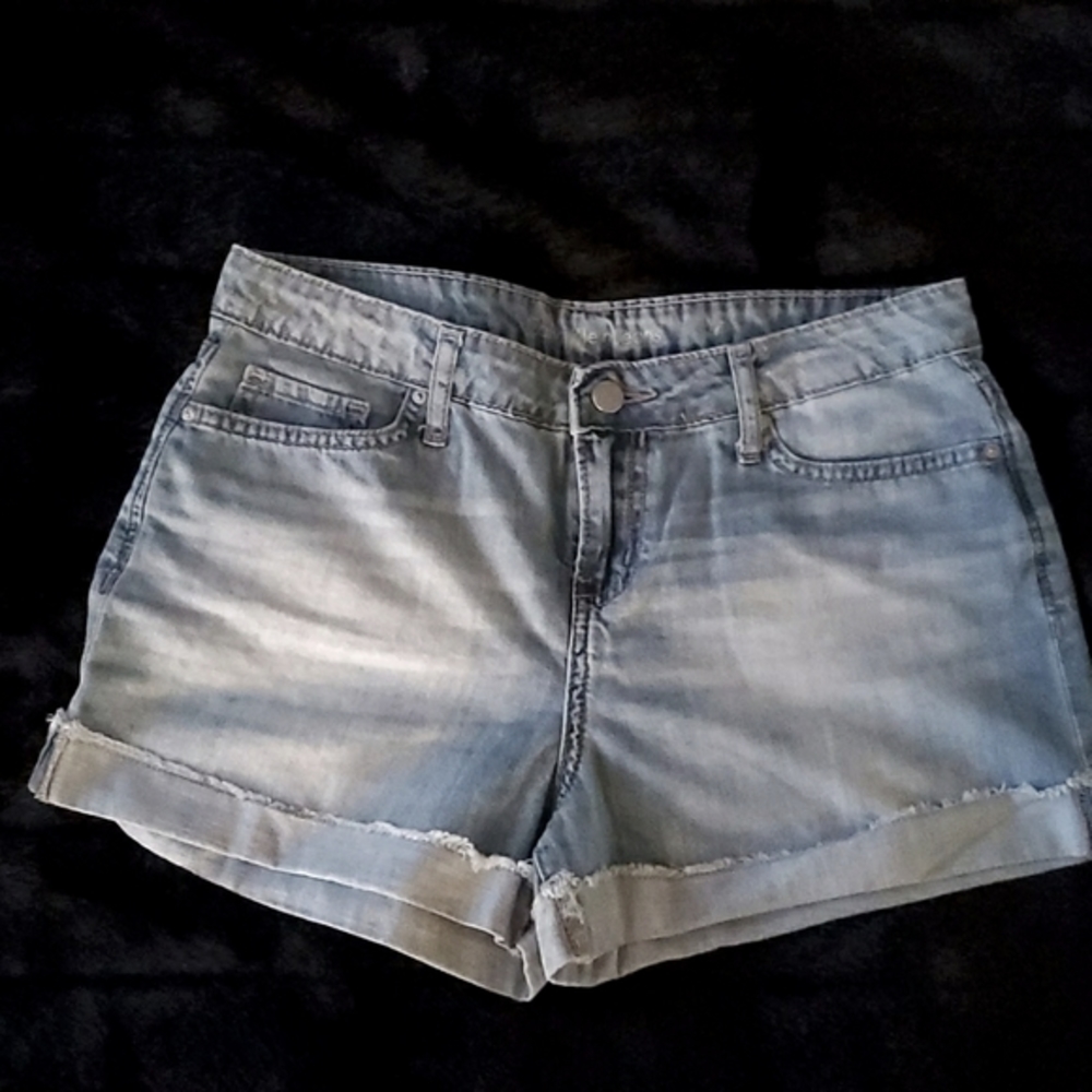 Calvin Klein Soft Denim Cuff Shorts